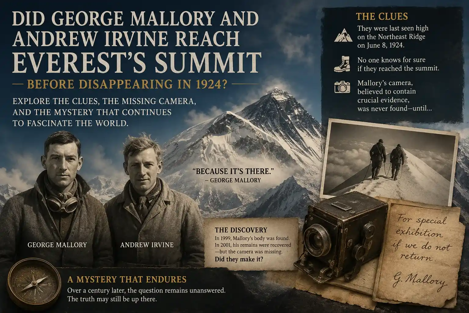 George Mallory Everest Mystery
