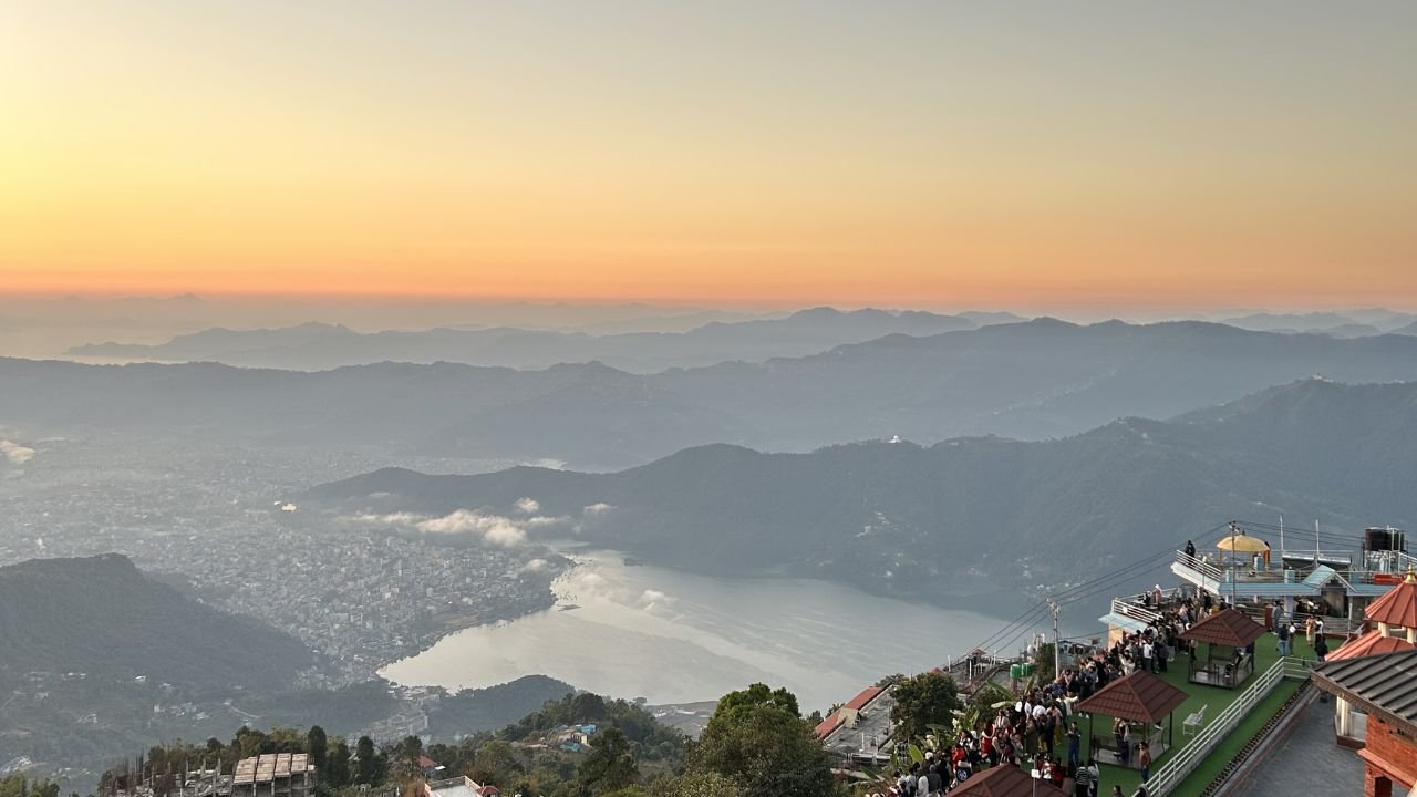 Madi Himal Trek Starting Points Pokhara City View From Sarangkot